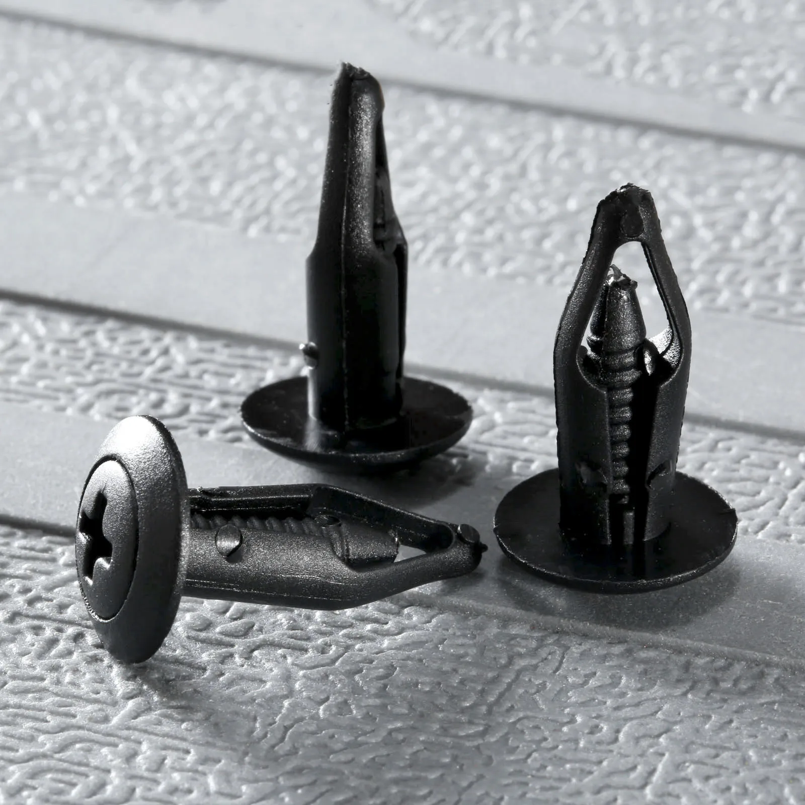 50Pc Auto Fasteners Bumper Fender Retainers 6.3mm Hole Plastic Screw