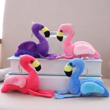 12cm Pink flamingo keychain plush doll toy Key ring bag pendant car accessories grab machine doll female 12cm Pink flamingo keychain plush doll toy Key ring bag pendant car accessories grab machine doll female