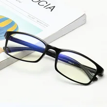 Модная квадратная рамка для очков для мужчин и женщин анти-синий свет излучения линзы оправы для очков компьютерные оптические поддельные без градуса очки