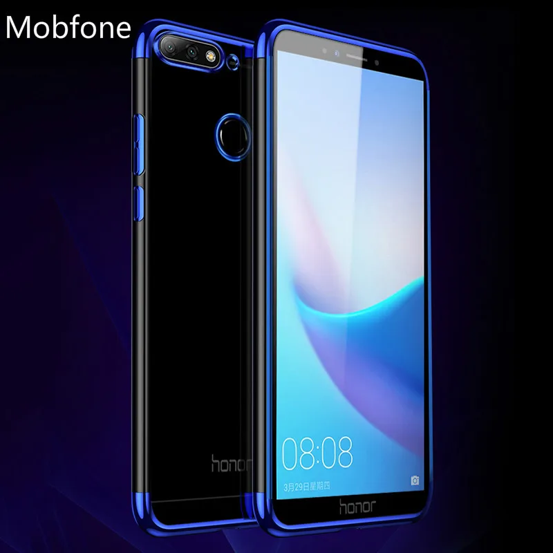 Чехол для Huawei Y6 Pro Prime 2019 мягкий силиконовый прозрачный чехол с покрытием Y7 Y9 Y5 2018