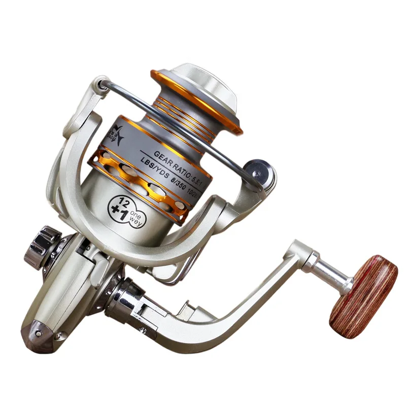 

Yumoshi Fishing Reel 5.5:1 10BB Ball Bearing DX 1000-7000 Series Metal Spool Spinning Reel Carp Carretilha Pesca Fishing Wheel