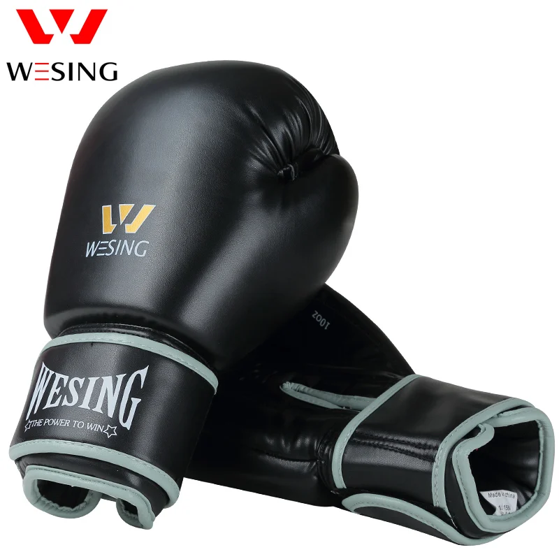 Боксерские перчатки Wesing мужские тренировочные Sanda luvas Muay Thai кожаные боксерские box