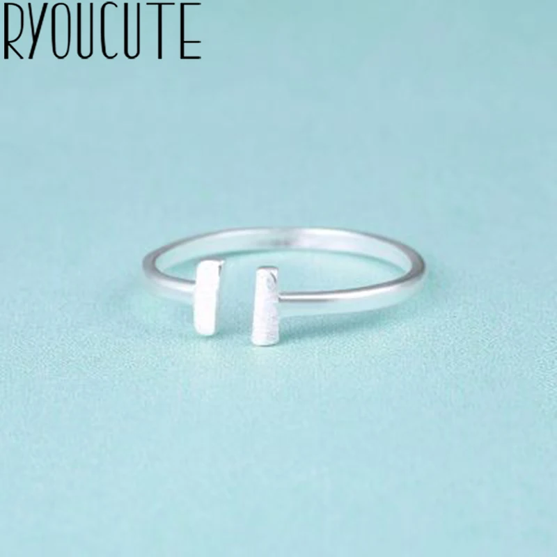 

Bohemian Punk Real 925 Sterling Silver Letter T Rings for Women Statement Jewelry Big Finger Engagement Ring Party Gift