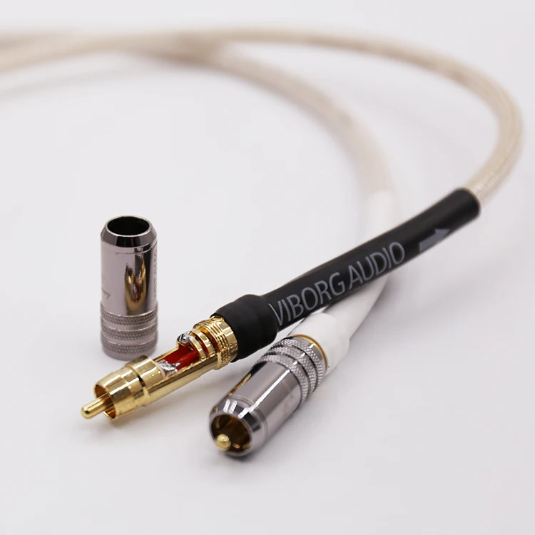 Пара QED signature OCC медный посеребренный WBT RCA штекер HIFI кабель для подключения аудио