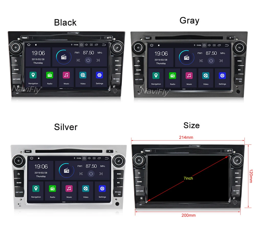 Clearance NaviFly Opel Android Car Multimedia Player 2 Din Android 9.0 Opel DVD GPS For Astra Meriva Vectra Antara Zafira Corsa Vauxhall 4