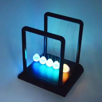 

LanLan Luminous Newton Swing Ball romantic Night Light Toy Pendulum Grass Ball Creative Home Desktop Decoration Children Gift