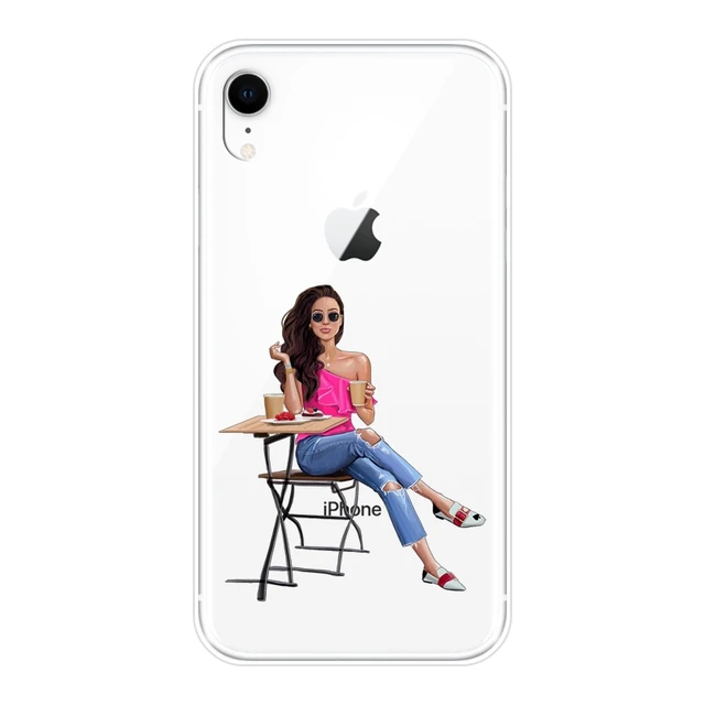 Aesthetic Black Girl Phone Case For Iphone 6 S 6s 7 8 X Xr Xs Max Soft Silicone Back Cover For Apple Iphone 8 7 6s 6 S Plus Case Phone Case Covers Aliexpress