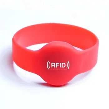 

WB02 Silicone RFID Wristband RFID Bracelet DESFIRE EV1 4K: 13.56MHZ 4K BYTES R/W ISO14443A