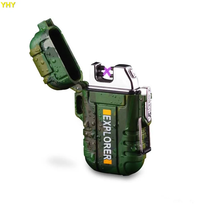 Новое поступление проводник Водонепроницаемый двойной дуги USB зажигалки
