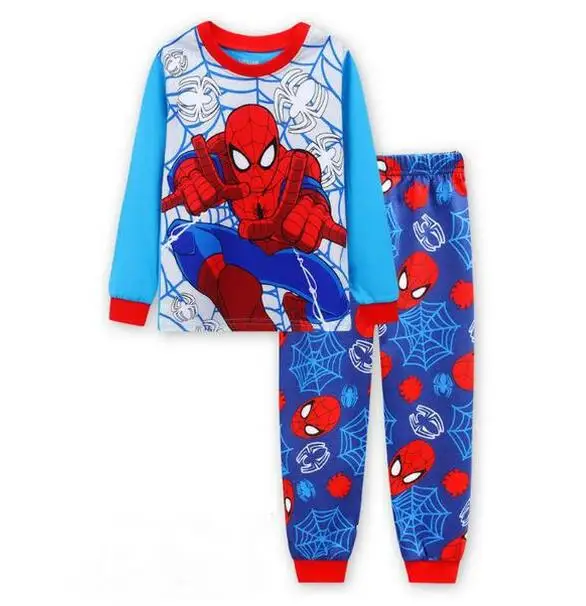 Розничная, осенне-зимние детские пижамные комплекты одежды с героями мультфильмов комплект из топа+ штанов для мальчиков и девочек пижамный комплект для малышей, Chan343 - Цвет: style 11