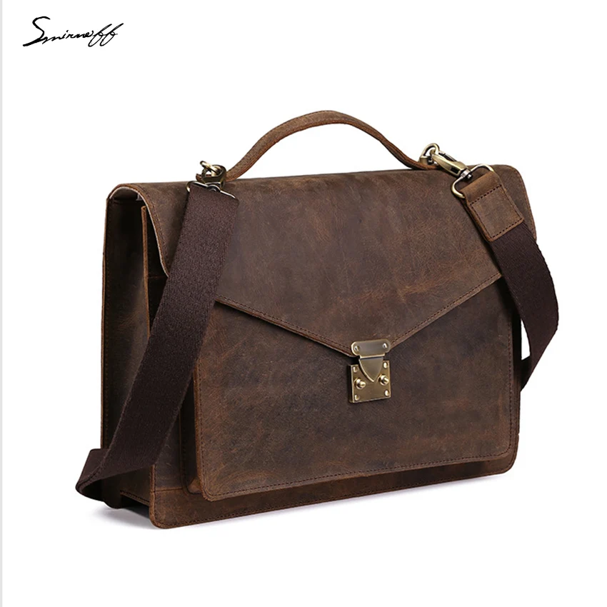 Us 91 04 49 Off Fashion Men S Leather Briefcases Business Genuine Laptop Bags Male Custom Name Hasp Cover Shoulder Handbag On Us 91 04 49 Off Fashion Men S Leather Briefcases Business Genuine Laptop Bags Male Custom Name Hasp Cover Shoulder Handbag On