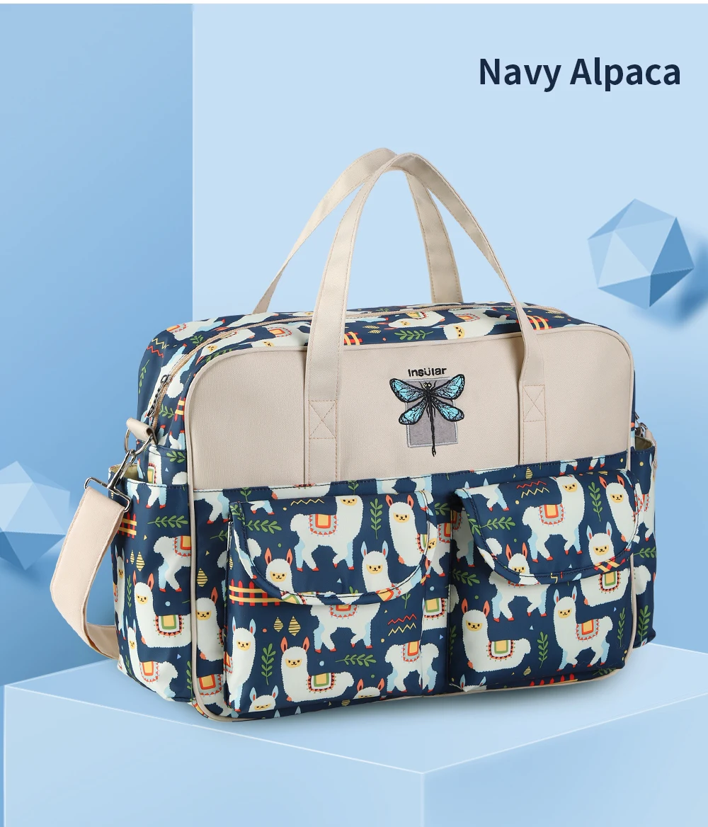 Insular New Style Waterproof Diaper Bag Large Capacity Messenger Travel Bag Multifunctional Maternity Mother Baby Stroller Bags