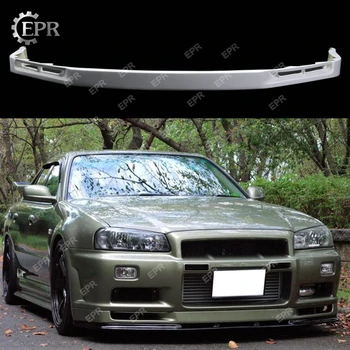 

For Nissan Skyline R34 GTR FRP Glass Fiber Middle Lip Body Kit Tuning Part For GTR R34 Fiberglass OEM Standard Front Bumper Lip