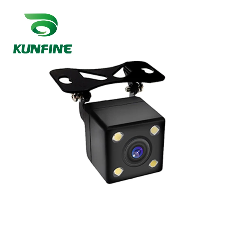 KUNFINE Универсальная беспроводная камера заднего вида с 4 светодиодный Автомобильная камера заднего вида RCA ночного видения камеры помощи при парковке