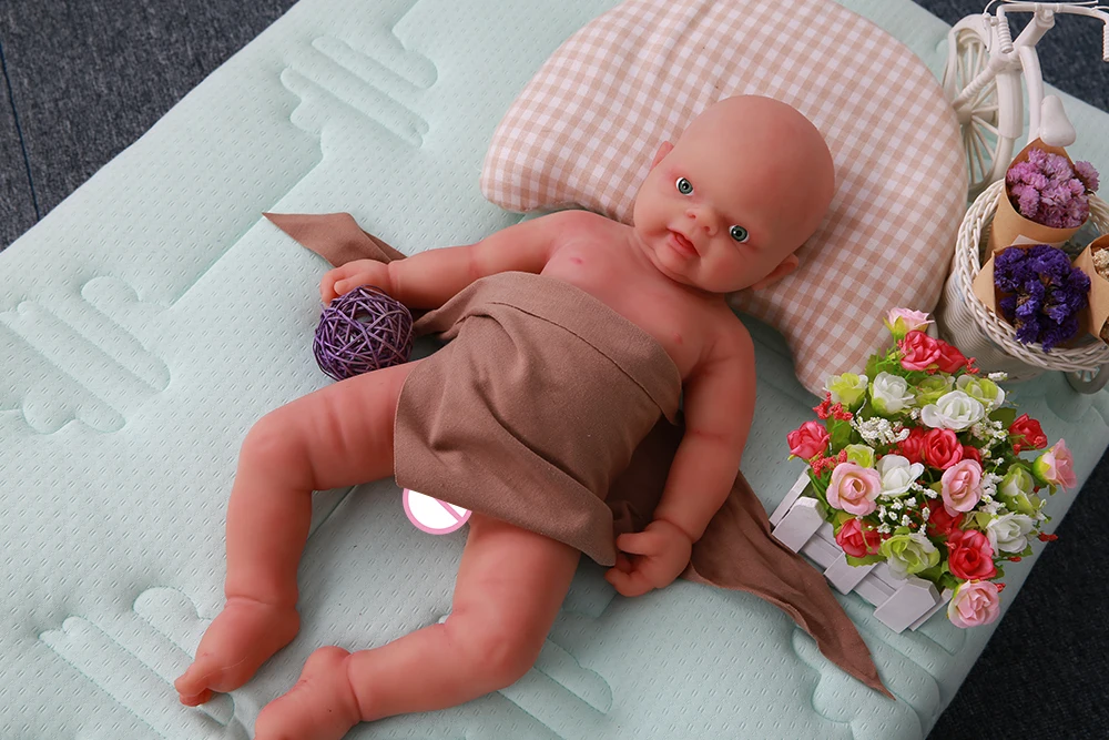 OIVITA WB1501, 46 см, 3,8 кг, высокое качество, полный корпус, силиконовые куклы, реалистичные, реалистичные, Возрожденные, для маленьких мальчиков, глаза, открытые, динка, Семейные игрушки