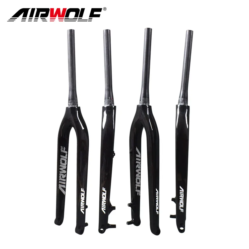 Airwolf углеродная жесткая MTB вилка 29er коническая с сквозной осью shafter 15 мм bicicletas