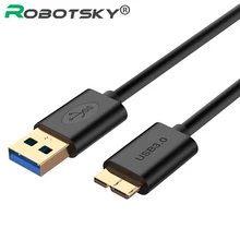 USB 3,0 type A к Micro B кабель-удлинитель для внешнего жесткого диска HDD samsung S5 Note3 USB HDD кабель для передачи данных 0,5 м 1 м 1,5 м