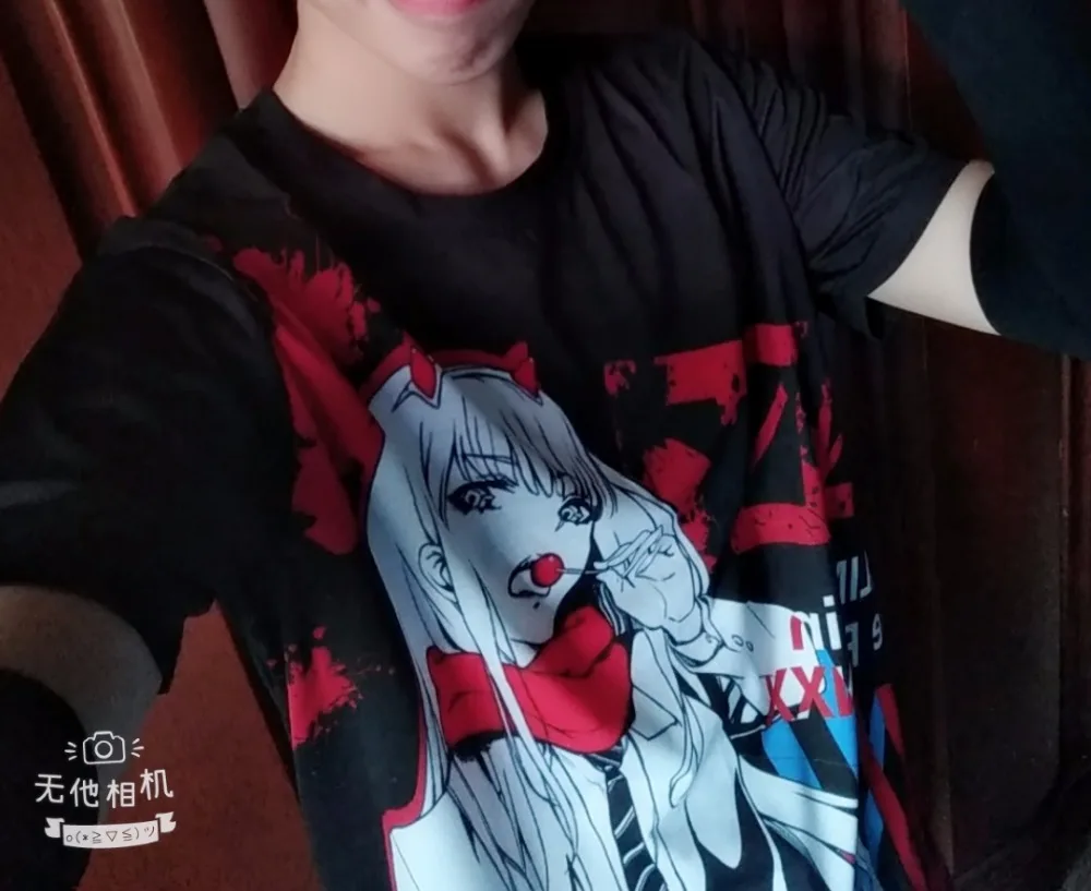 Футболки Darling in the FranXX аниме ICHIGO ZERO TWO футболка для костюмированной вечеринки