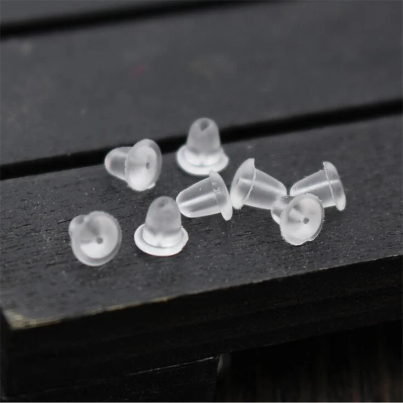 earring backs Transparent earplug earrings, plastic earplugsin Jewelry