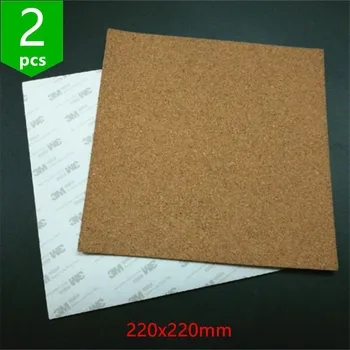 

SWMAKER 2pcs* Reprap 3D Printer 220x220mm adhesive cork sheets For Prusa i3 MK2a Heated bed Hot Plate with tape thermal cork pla