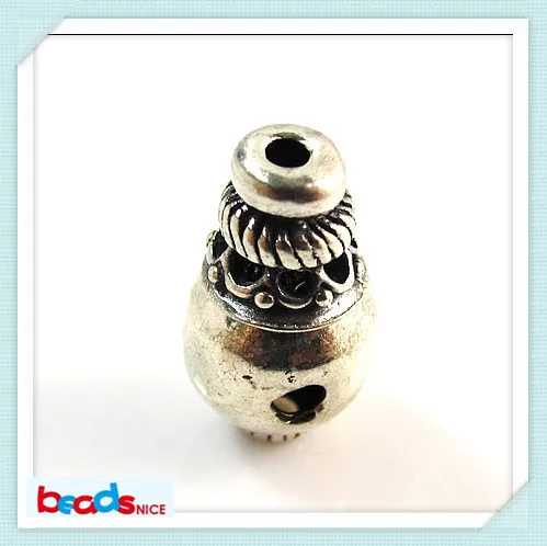 

Beadsnice ID26428 pure 925 sterling silver handmade unique beads of 3 hole beads with end cap
