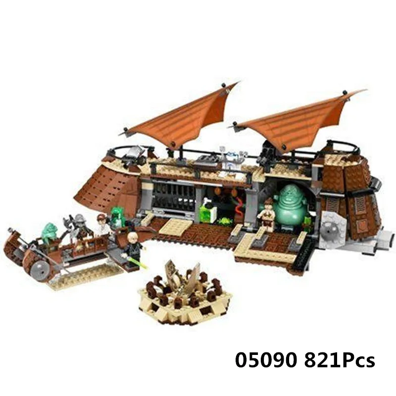 

05090 STAR The Jabba's Sail Barge Building Block Compatible LegoINGlys 6210 WARS Model Toys for Children
