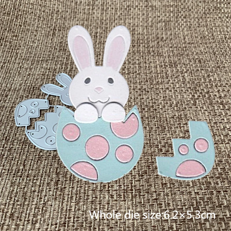 

New Design Craft Metal Cutting Die Cute Rabbit eggshell Scrapbooking Album Paper DIY Card Craft Embossing Die Cuts