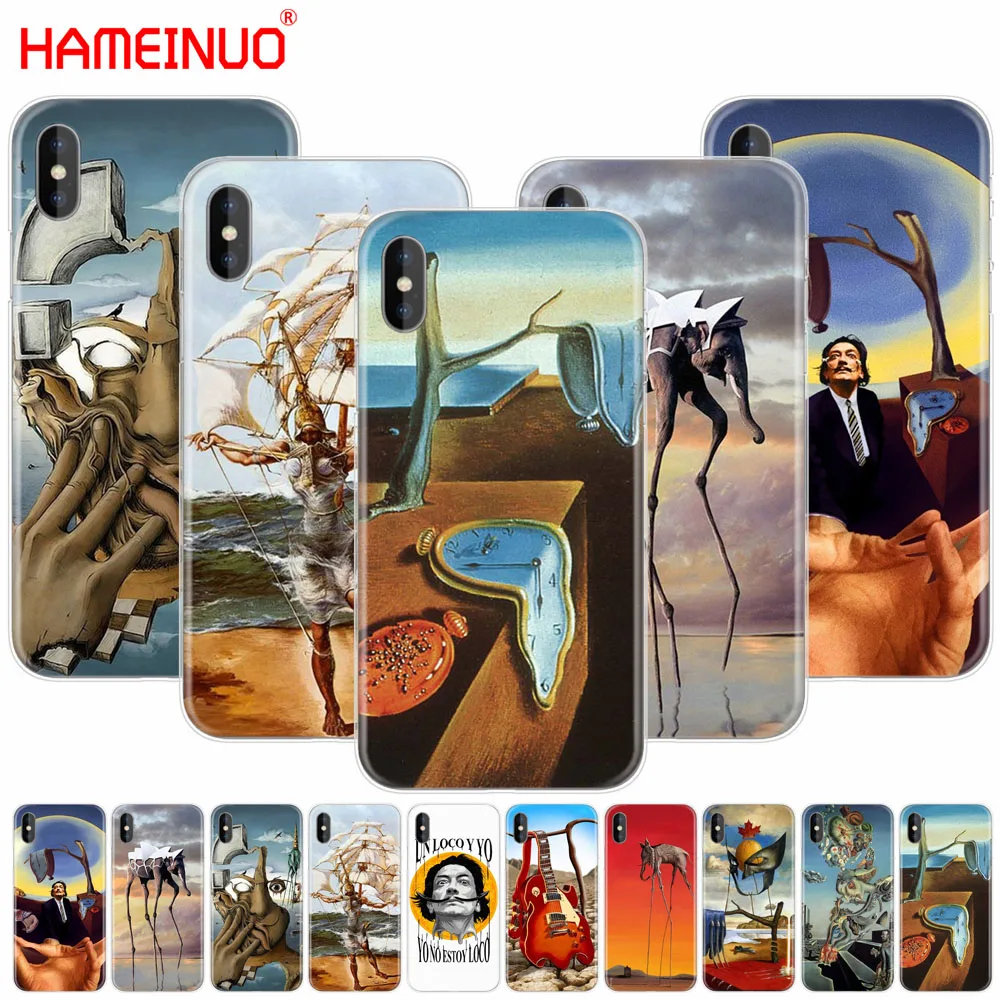 HAMEINUO Сальвадор Дали сотовый телефон чехол для iphone X 8 7 6 4 4s 5 5s SE 5c 6s плюс|Бамперы| |