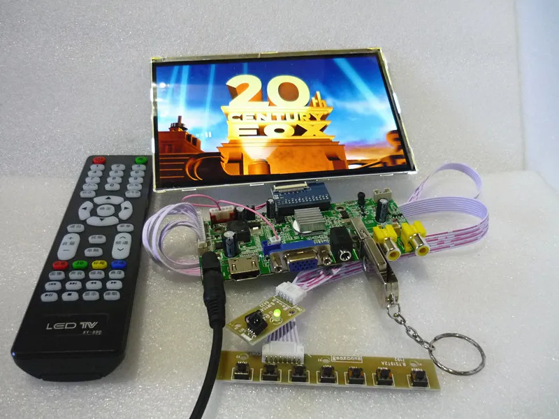 

HDMI+2AV+VGA+Rear View Driver Board+USB 7 -inch Control panel 1280 * 800 .On-board DYI kits USB can broadcast video