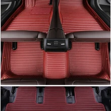 Пользовательские полный комплект автомобильные коврики+ коврик багажника для Lexus LX 570 7 мест водонепроницаемые ковры для LX570-2007