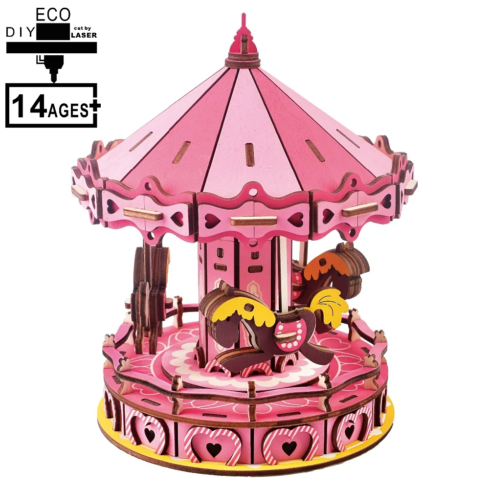 

DIY 3D Wooden Puzzle Toys Building Model Kit Montessori Educational Learning Laser Cutting Assembly Toy Gift For Kids Adult