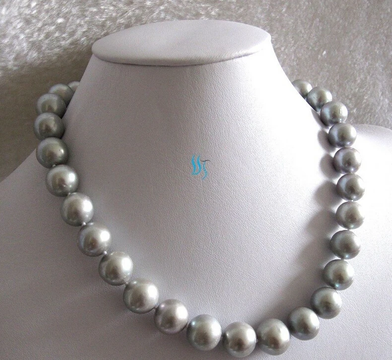 

ddh002552 12-15mm Silver Gray AA+ Freshwater Pearl Necklace 28% Discount