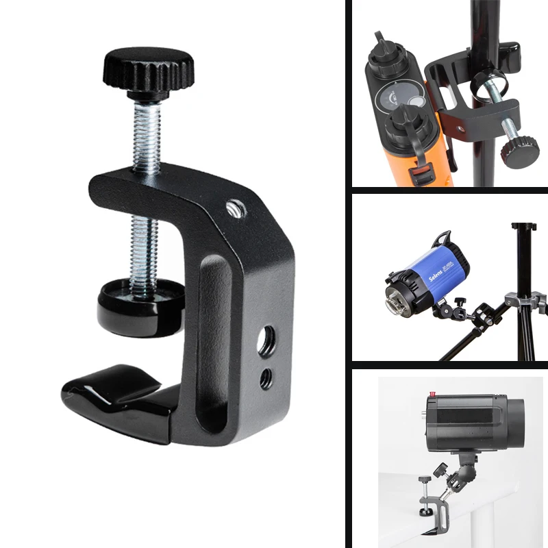 

Multifunction Q Type Clamp Clip 1/4 & 3/8" for Camera Flash Speedlite Holder Light Stand Photography Accessorie Fotografie