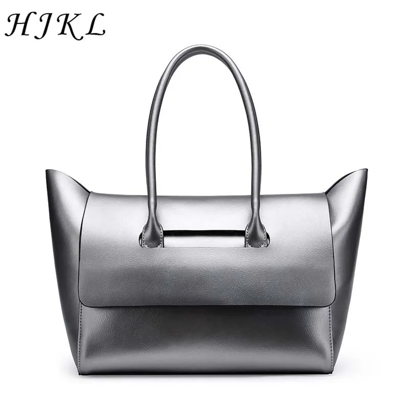 

HJKL Genuine Cow Leather Shoulder Bag Solid Tote Women's Large Cpacity Handbags Fashion Wing Design Crossbody Bag Hotsale Autumn