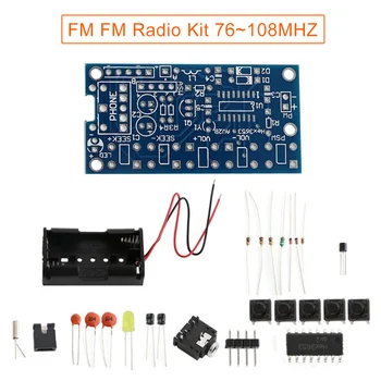

Wireless Stereo FM Radio Receiver DIY Module Kit 76MHz-108MHz EM88