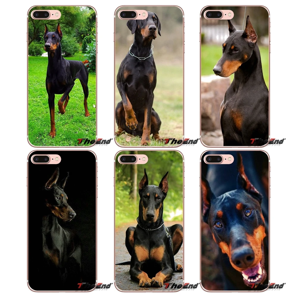 

For Xiaomi Mi6 Mi 6 A1 Max Mix 2 5X 6X Redmi Note 5 5A 4X 4A A4 4 3 Plus Pro Pinscher Doberman Dog Tongue Face Soft Shell Covers