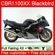 Carenagens Para HONDA CBR1100 XX CBR1100XX Blackbird preto Fosco 96 97 98 99 00 01 CBR 1100XX 63SH6 1996 1997 1998 1999 2000 2001