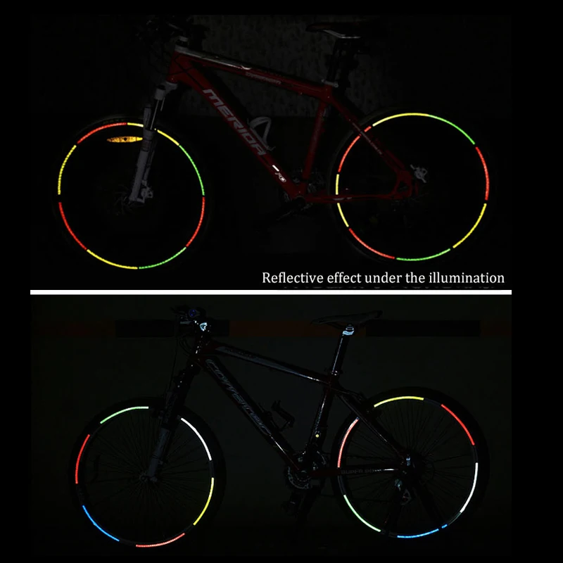 Велосипедные наклейки Светоотражающая Лента Светоотражающая наклейка Аксессуары для велоспорта отражающая велосипедная сумка аксессуары mtb cinta reflecta