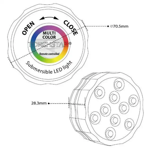 Submersible LED light 2