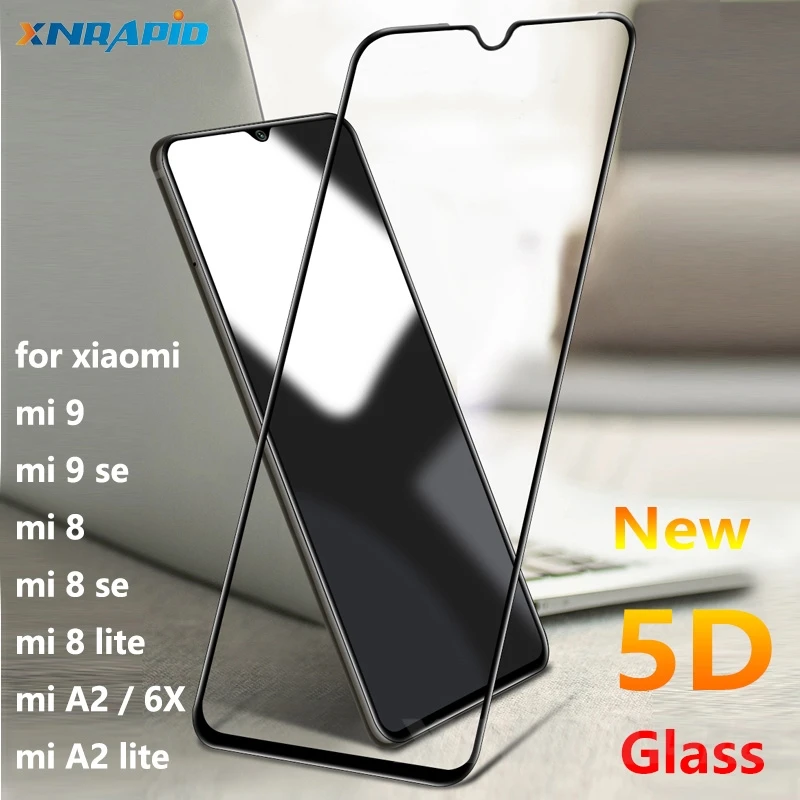 

newest 5d protector screen and tempered glass for xiaomi mi 8 9 se lite mi8 mi9 8se 9se protective film full