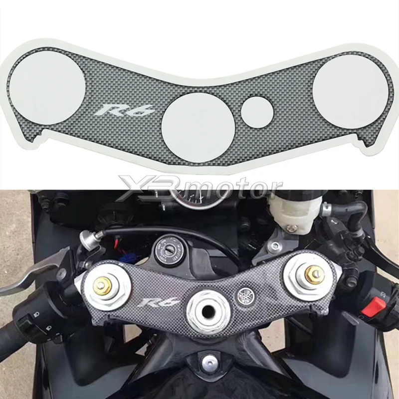 

Motorcycle Decal Pad Triple Tree Top Clamp Upper Front End for 2006-2012 Yamaha YZF600 R6 2006 2007 2008 2009 2010 2011 2012