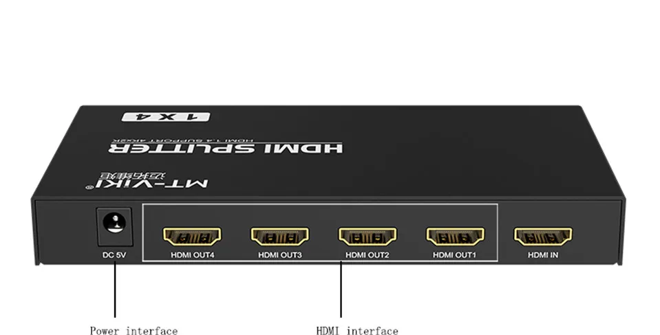 2017 высокое качество оригинальный mt-Lamoda mt-sp104-h 4 Порты и разъёмы HDMI Splitter 4 К * 2 К Бесплатная доставка