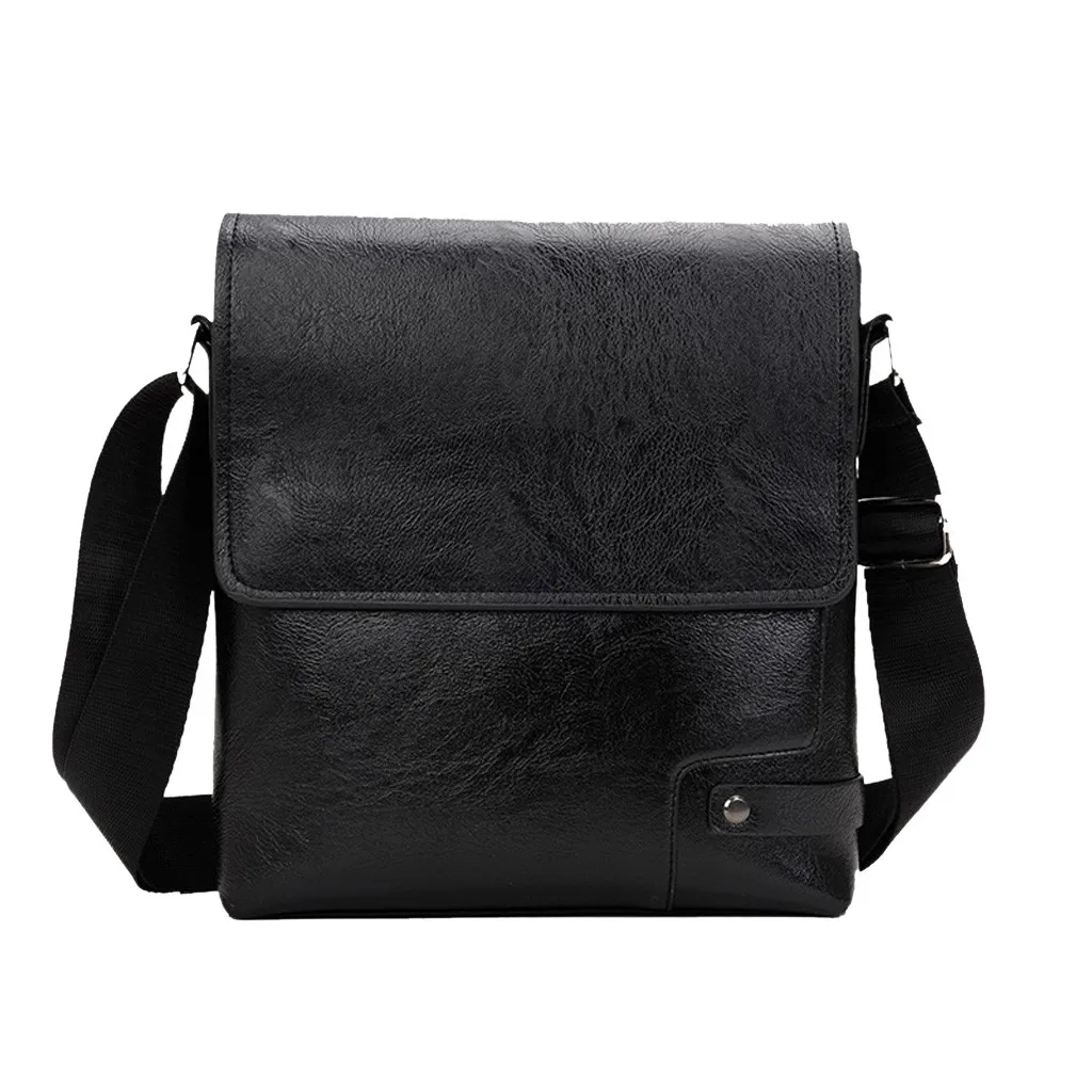 Office Shoulder Bags Tote Men's Business Diagonal Cross Bag Briefcase Solid Color Classic Shoulder Bag Handbag Laptop - Цвет: as picture