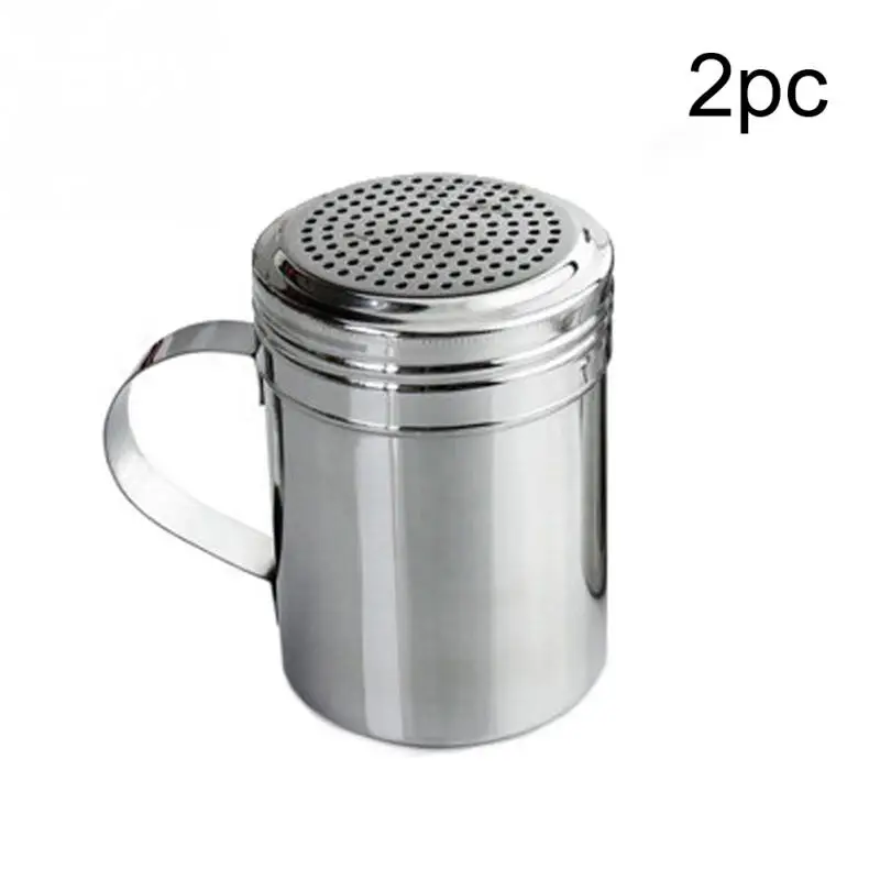 

High quality 1/2pcs Shaker Barbecue Powder Salt With Handle Stainless Steel Spice Bottles