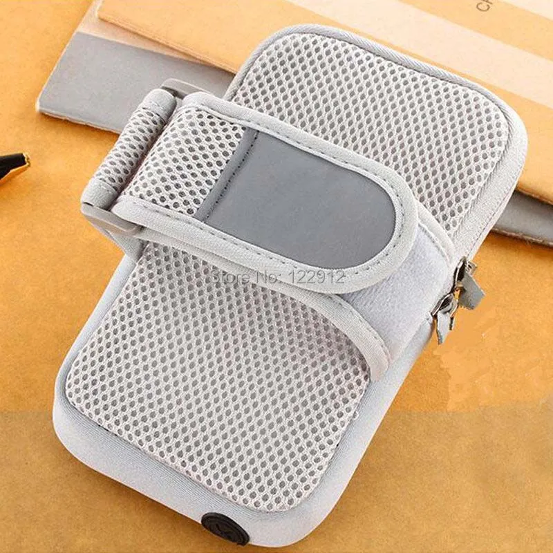 Universal Sport Running Riding Arm Band Case For Cell Phone Holder Zipper Bag-5