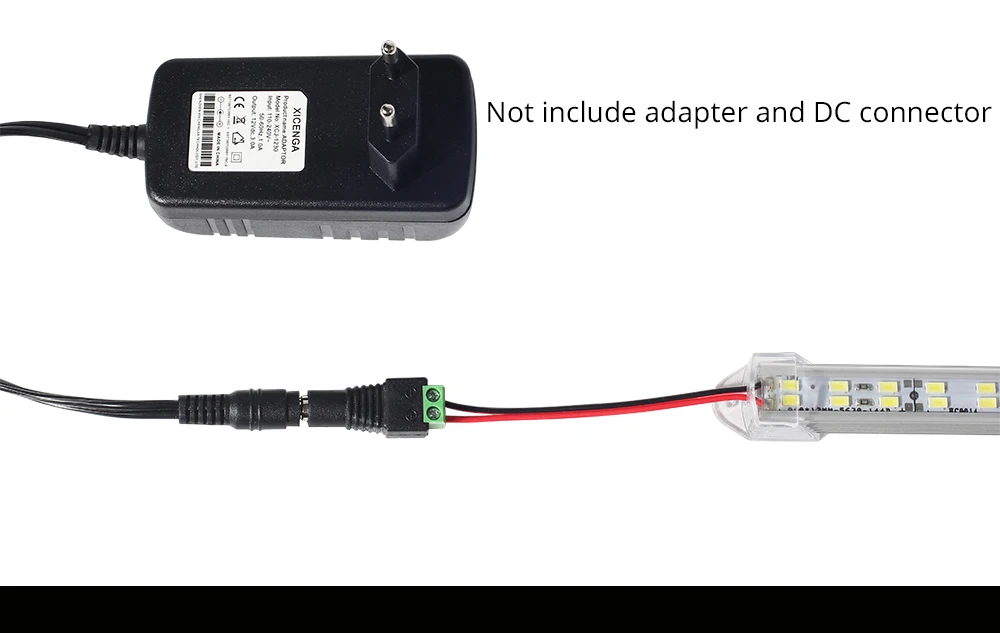 5 шт. 50 см DC12V супер яркий двойной ряд 5730 светодиодный свет бар жесткий линейный светильник 5730 в U алюминиевый чехол для ПК Cabinet Light Новинка