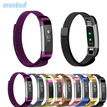 

CRESTED Milanese Loop Strap & Link Bracelet Stainless Steel strap for Fitbit Alta HR/Alta Replacement Watch band Strap