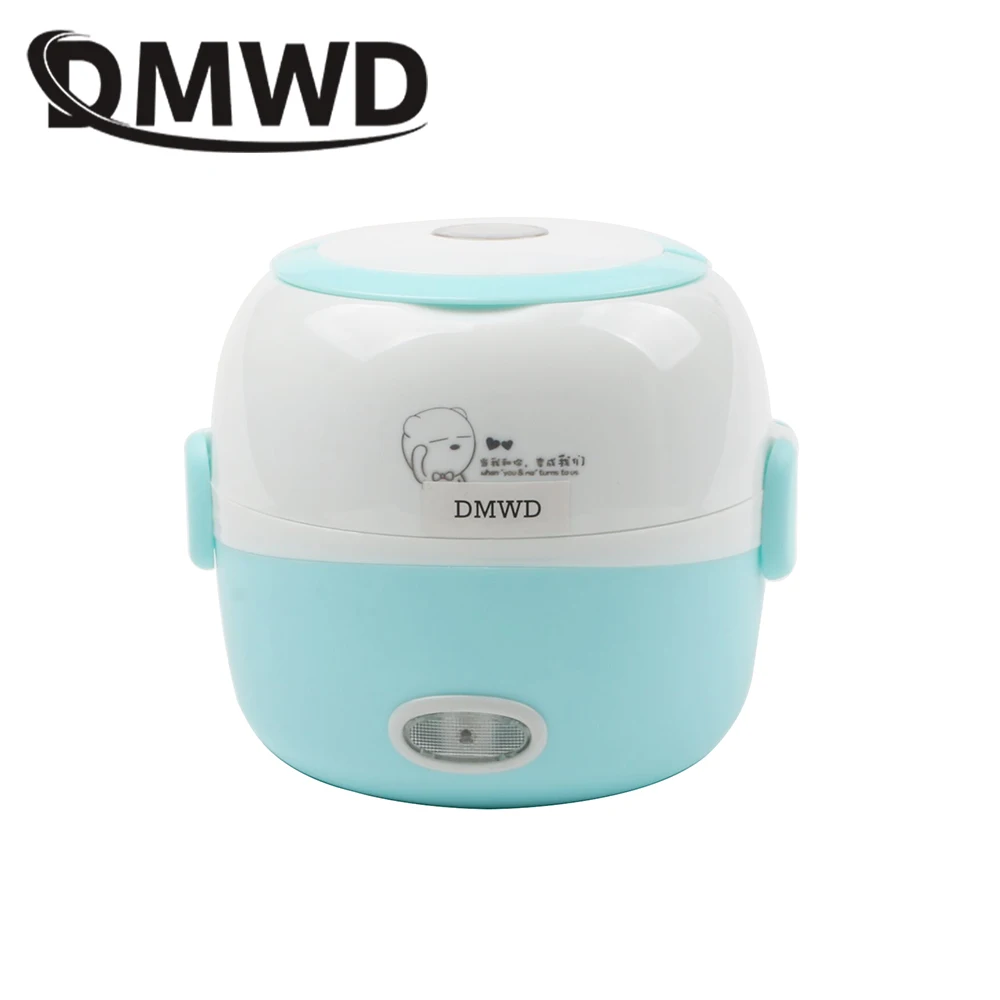 110V/220V Rice Cooker 2 Layers Insulation Heating Electric Lunch Box Portable Meal Steamer Multifunction Food Container Warmer