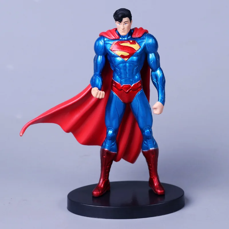 

Anime DC Superman Batman Wonder Woman The Flash Green Lantern Aquaman Cyborg Model Toys Collectible Figure