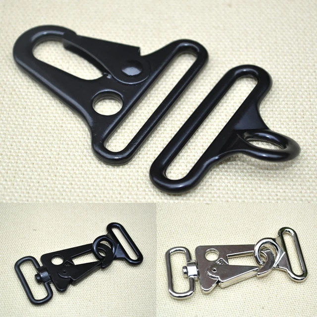 High Quality 25mm 40mm Width Spring Gate Metal Swivel Snap Hook Clips  5pcs+5pcs Rings DIY Bags Clothes Belts Accessories - AliExpress